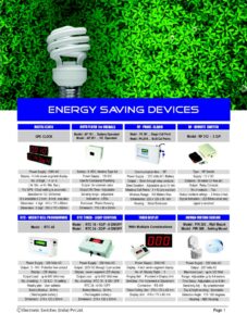 Energy Saving Products from Electronic Switches