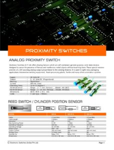 Proximity Sensors from Electronic Switches